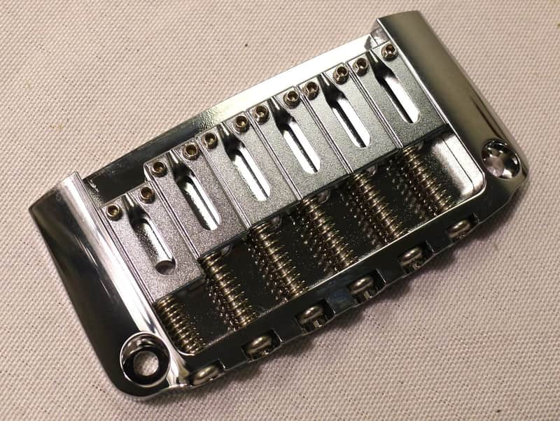 Brass Hardtail Hard Tail Fixed Guitar Bridge 2-1/16'' (52.4mm) String Spacing image 1