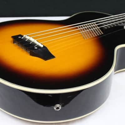 Washburn AB10 Acoustic-Electric 4-String Bass, Vintage Sunburst #12943 image 5