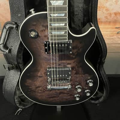 Gibson Mark Morton Signature Les Paul Modern Quilt 2026 - Translucent Ebony Burst Satin image 2