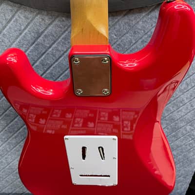 Harley Benton ST-62CC "Stink-182" SkunkWerx MOD Shop Inc. Our In-USA Fret Dress USA Stock Fast Ship ST-182 Plus Tom Delonge Tribute UFO DragonfireDakota Red image 11