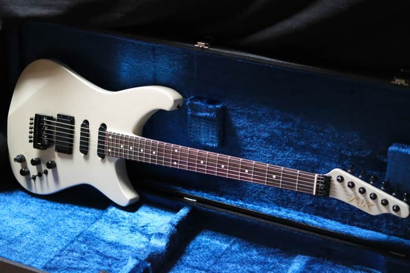 Takamine 1003p Superstrat 1987 - White Pearl image 1