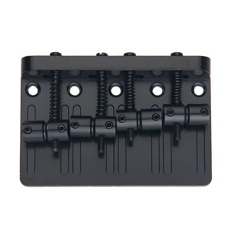 4 String Jazz and Precision Electric Bass Vintage Bass Bridge Chrome Black image 1