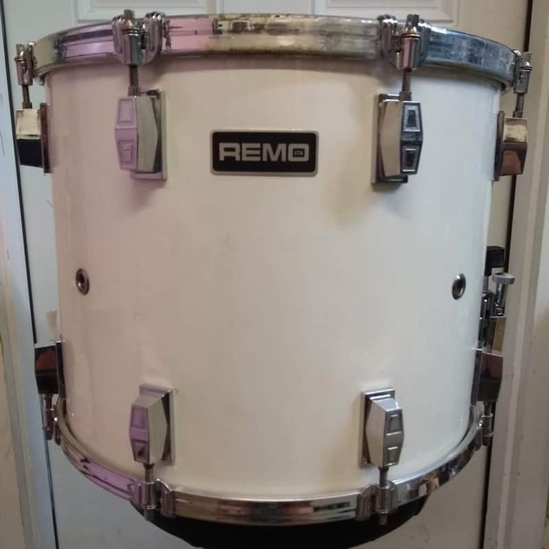 Remo QUADURA Marching Snare Drum - White image 1