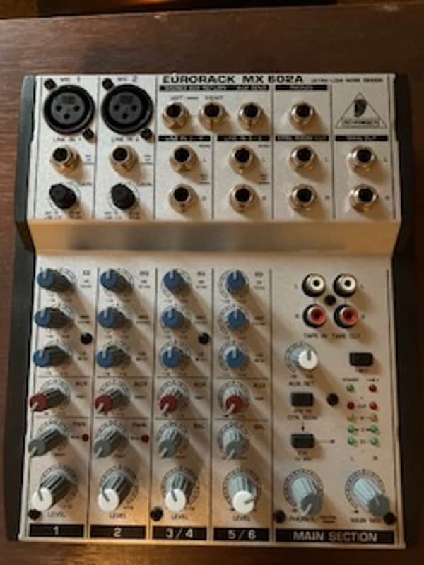 Behringer Eurorack MX602A 6-Input Mixer 2000s - Silver image 1