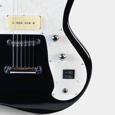 UNICA Style Black Custom Electric Guitar Soviet Era Reissue Rare USSR Retro image 6