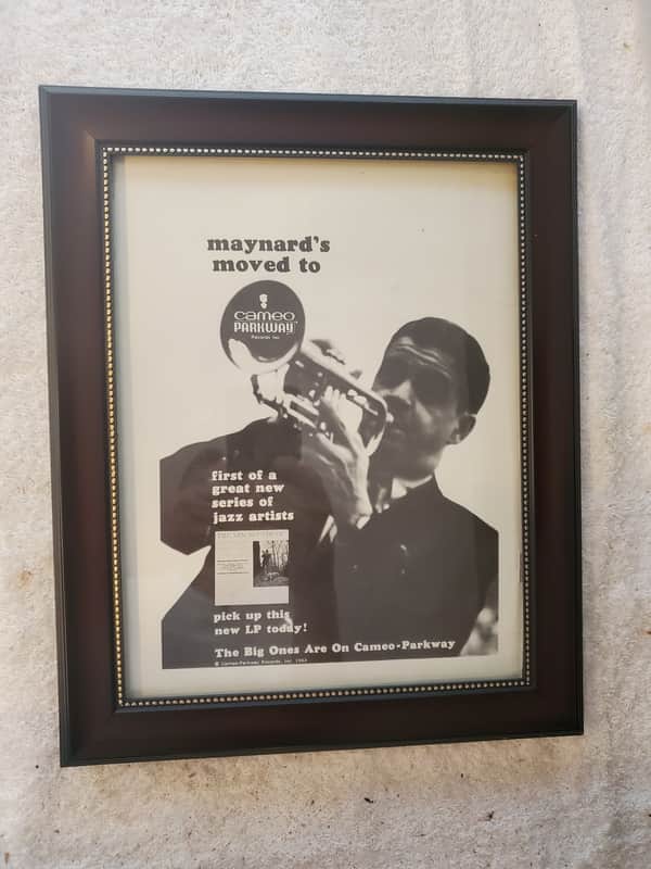 1963 Cameo Parkway Records Promotional Ad Framed Maynard Ferguson Original image 1