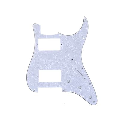 Brio HH Strat Pickguard Fits American & MIM White Pearloid image 1