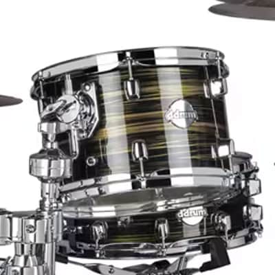 DDRUM Dominion Birch 7x10 Brushed Olive Metallic Wrap Rack Tom  DM B TT 7x10 BOM NEW image 2