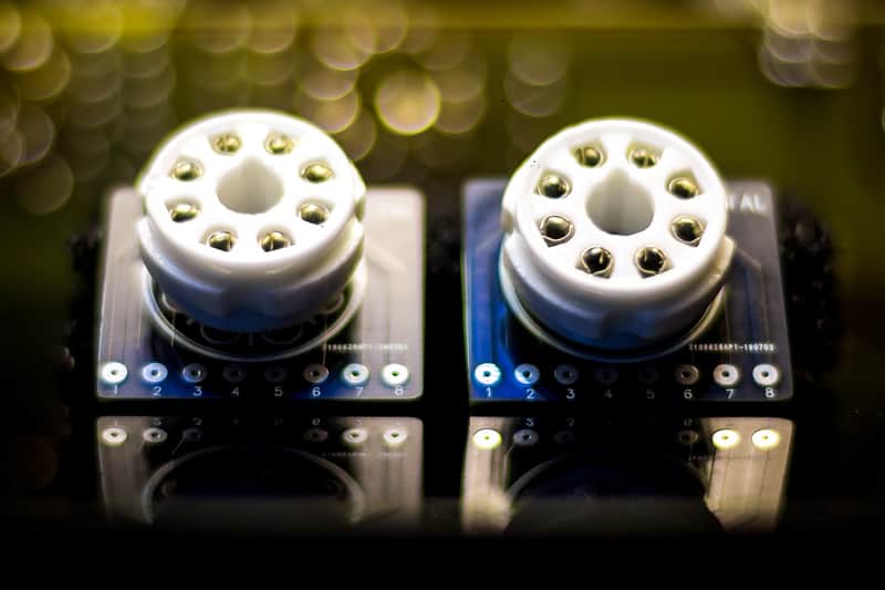 Octal 8 Pin Sockets 6SJ7 Or Other 8 Pin Vacuum Tube. PCB Breadboard or Circuit Build. Ceramic Socket image 1