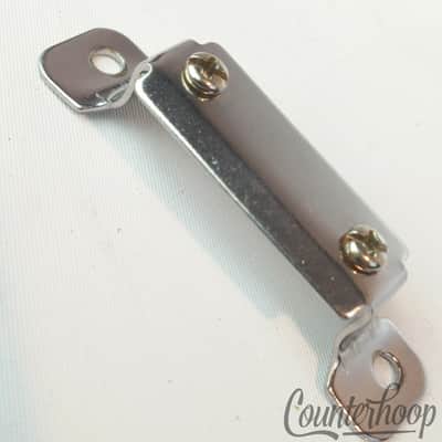 Pearl Snare Drum Butt Plate 2 7/16"Hole Spacing Chrome Part Vintage MIJ image 1