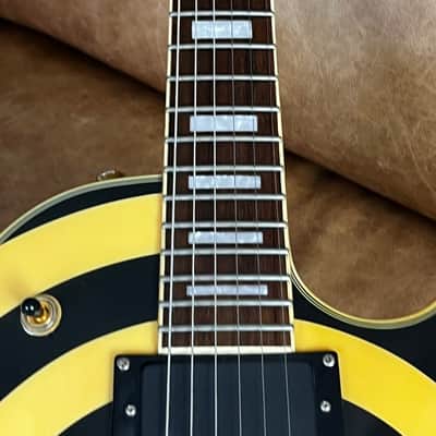 RARE 2003 Epiphone Les Paul Custom Zakk Wylde Signature | Antique Ivory with Bullseye image 8