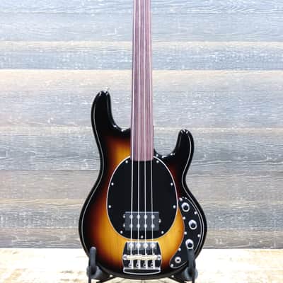 Ernie Ball Music Man Pino Palladino StingRay Bass 79 Burst Fretless Electric Bass w/Case image 2