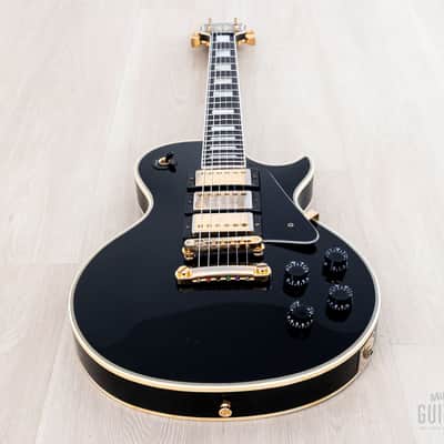 1981 Gibson Les Paul Custom Black Beauty 3 Pickup Ebony w/ Tim Shaw & T Tops, Case image 10