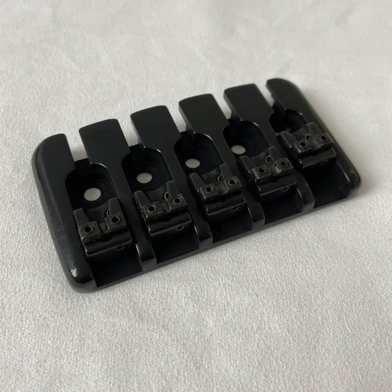 Black 5 String Bass Bridge image 1