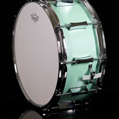 Pork Pie Percussion 5-Piece Custom 8-Ply Maple Drum Set (10/12/16F/22B/6.5x14S) in Sea Foam Green image 7