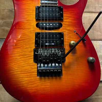 1990's Ibanez MIJ RG770FM Cherry Sunburst w/case image 2
