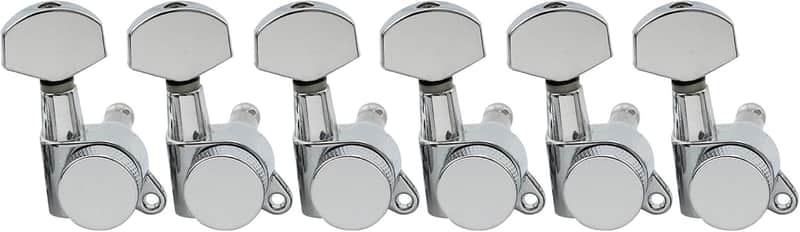 Locking String Tuning Pegs Machines Heads Set for Stratocaster Telecaster Electric Guitar, Chrome image 1