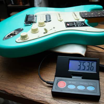 Fender American Ultra Luxe Vintage '60s Stratocaster HSS Electric Guitar - Sea Foam Green - US25035326 image 8