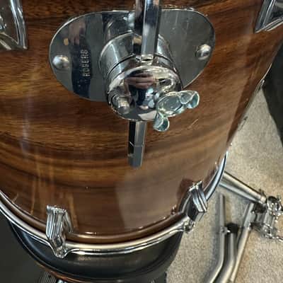 Vintage Rogers Londoner KOA "Big R" 4-Piece Shell Pack 13/14/16/22 Memriloc image 8