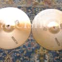 VINTAGE 1979 PAISTE 2002 BLACK LABEL 14" ROCK Heavy Hihats EXCD 958 & 1064 Grams