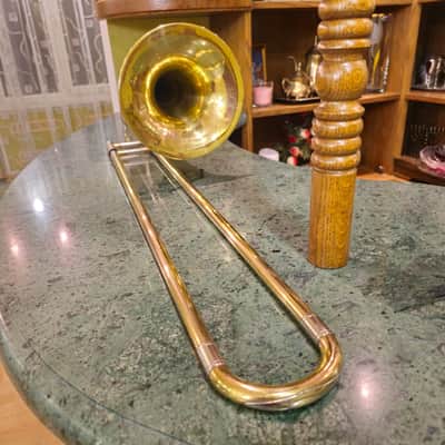 Vintage Orpheus Trombone Kyiv Ukraine 1969 #567 — Brass w/ Original Case image 8