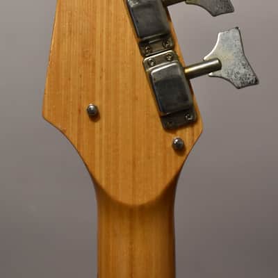 1960s Kingston (Kawai/Teisco) Solidbody Electric Bass Guitar Red Burst MIJ image 7