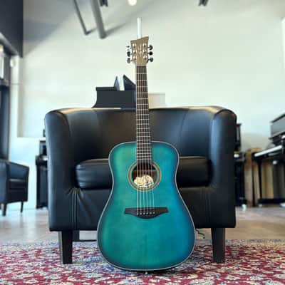 Jay Turser JTA53 3/4 Acoustic Guitar - Blackwood Fingerboard, Satin Blue image 2