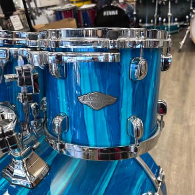 Used Tama Starclassic Performer Maple/Birch Shell Pack 10/12/16/22 (Sky Blue Aurora) image 6