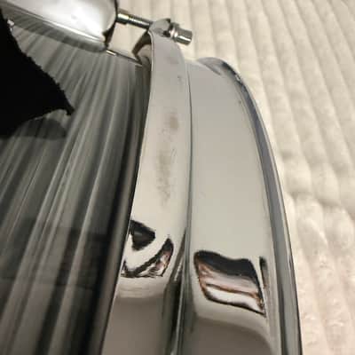 1960s Rogers Luxor 5” x 14” Snare Drum - Steel Grey Ripple image 13