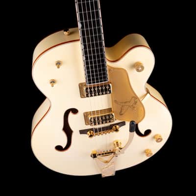 Used 2016 Gretsch G6136T-59 Vintage Select '59 Falcon Hollow Body Vintage White with OHSC image 3