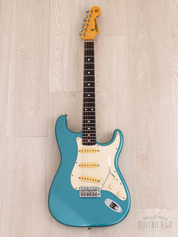 1980s PGM Moon ST-248 S-Style Guitar Lake Placid Blue w/ Seymour