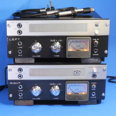 Available SEPT 10 - Matched Stereo Pair Kremer Kraft AKAI 2 M-8 Tube Mic Preamp Tube Direct In Vint.Mic Trans & Custom Case image 2