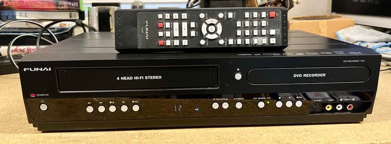 FUNAI ZV427FX4 A Combo DVD Recorder Player VCR HDMI w/ Remote; Tested image 1