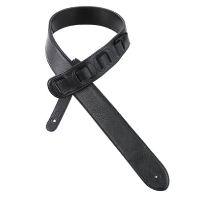 Walker & Williams KB-24 Skinny Black & Ruby Red Carved Grain Leather Strap w/Koi Design image 11
