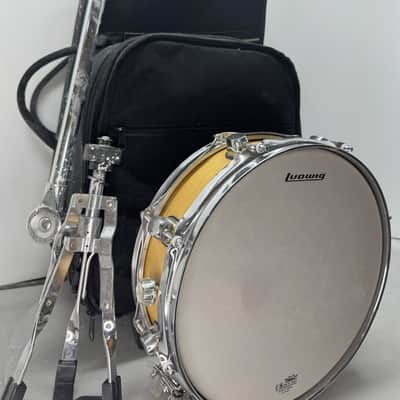 Ludwig Accent CS Custom Snare Drum 14in Gold Kit Snare with Rolling Case image 3