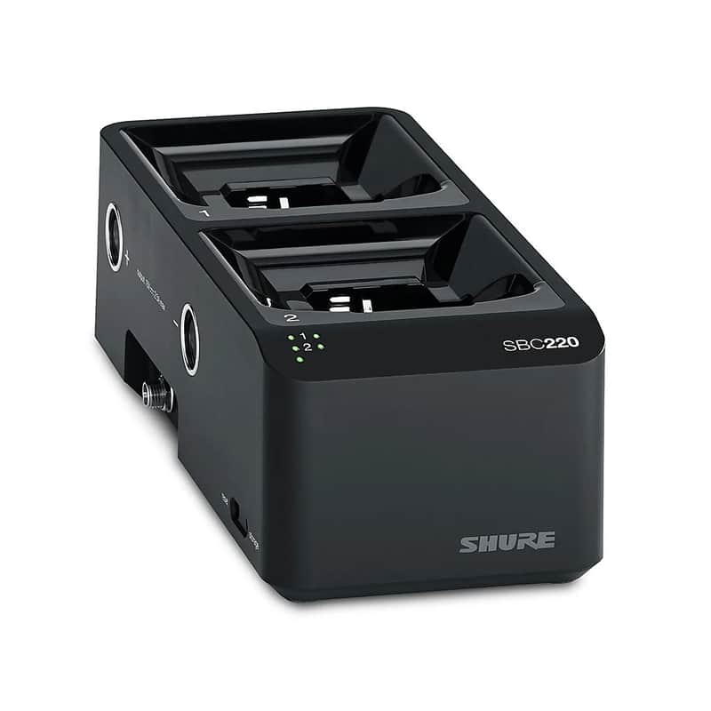 Shure SBC220-US 2-Bay Networked Docking Charger with Power Supply image 1