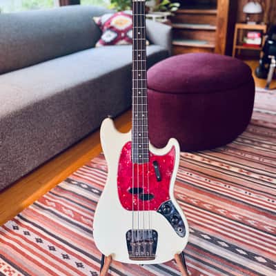 Fender Mustang Bass 1966, Olympic White w/ OHC image 1