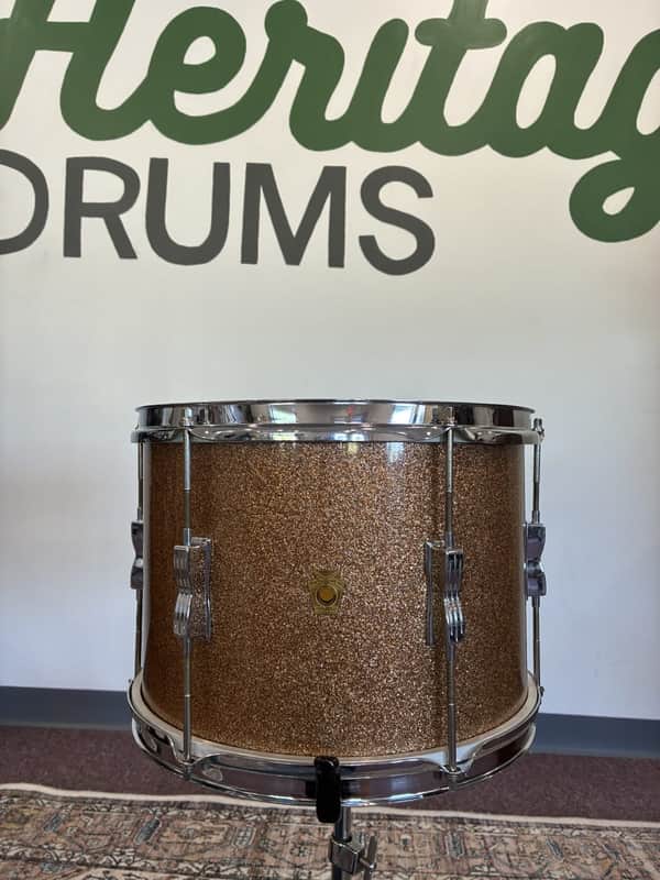 Ludwig Club Date 1960s 13x9" Tom - Champagne Sparkle (White Interior) image 1