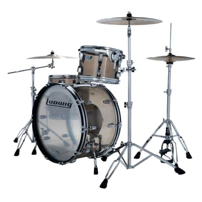 Ludwig Vistalite Pro Beat 3-Piece Shell Pack w/24" Kick - Bronze image 2
