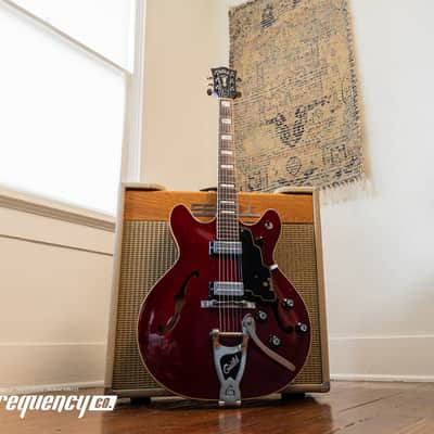 Guild Starfire V in Cherry Red with Rare Mahogany Body - 1965 image 4