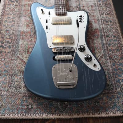 Deimel Firestar - Charcoal Blue / Natural Aluminum. Novak pickups + Leslee Circuit. NEW, (Authorized Dealer) image 6