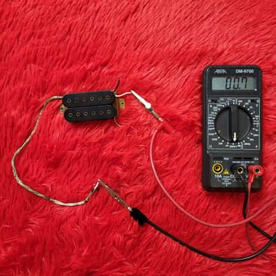 DiMarzio DP104 Super II 1978 - Double Black - 2 Conductor - Brass Baseplate - Not Functioning Both Coils Open image 9