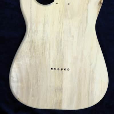 Mahogany Top / Aged Aspen Strat body Standard Hardtail 4lbs #3697 **IMPORTS INCLUDED image 8
