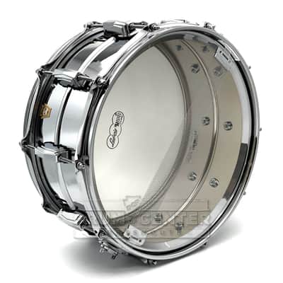 Ludwig Supraphonic Chrome Over Brass Snare Drum 14x6.5 B-Stock image 3