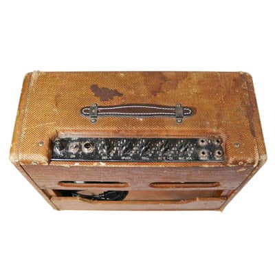 Vintage Fender Tremolux 15W 1x12 Tube Combo Amp 1955 image 4
