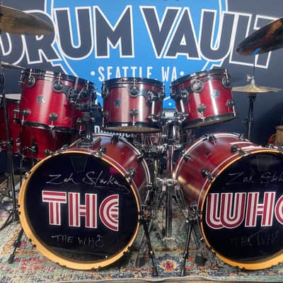 Zak Starkey's, THE WHO, DW/Zildjian 1999 Tour Set, 7-Piece Collector's Maple "Concert For New York"! image 1