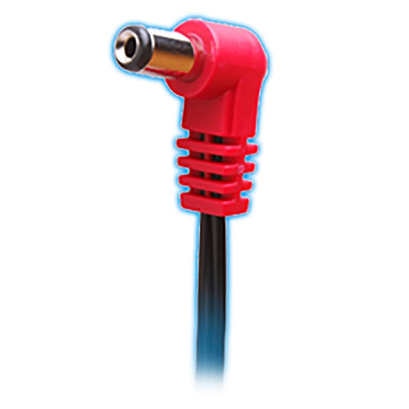 Cioks 2050 Flex 2 50cm Center Positive 5.5/2.1mm DC Plug Guitar Pedal Cable Red image 1