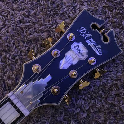 D'Angelico Deluxe 59 Hollow Body Archtop Electric Guitar Midnight Matte Finish image 6