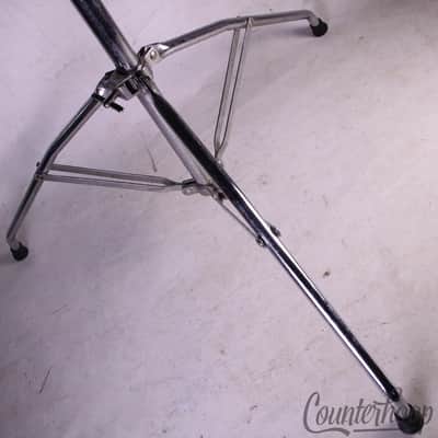 Slingerland Ride Cymbal Stand Double-Braced+Tube Tripod Vintage70s Red/Silver#87 image 2