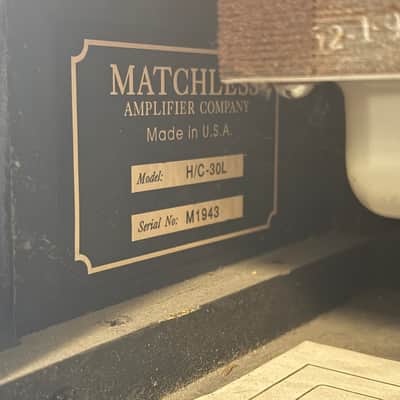 Matchless HC-30L Head | Early Sampson Era | Serial M1943 | Studio Owned Since 2002 image 2
